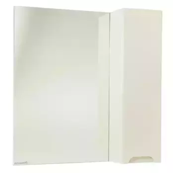 Зеркало с шкафчиком «Bellezza» Андрэа 80 без света бежевое правое