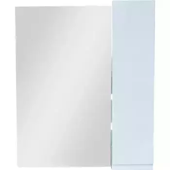 Зеркало с шкафчиком «Bellezza» Асти 70 без света белое правое