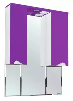 Зеркало с шкафчиком «Bellezza» Эйфория 100 с подсветкой фиолетовый