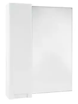 Зеркало с шкафчиком «Bellezza» Пегас 80 без света белое левое