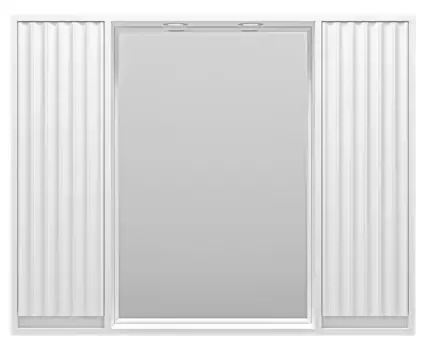 Зеркало с шкафчиком «Brevita» Balaton-100 с подсветкой белый