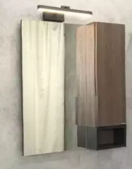 Зеркало с шкафчиком «Comforty» Франкфурт 75 без света дуб шоколадно-коричневый правый