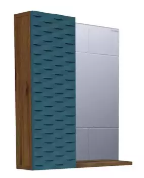 Зеркало с шкафчиком «Grossman» Альба 65 без света бриз/веллингтон левое