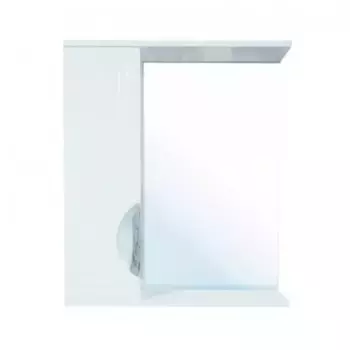 Зеркало с шкафчиком «Loranto» Верона 60 без света белое левый