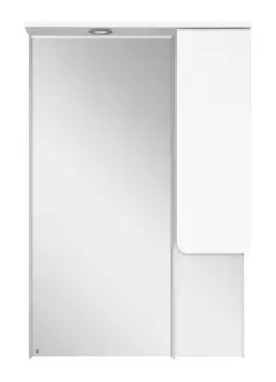 Зеркало с шкафчиком «Misty» Чегет 65 с подсветкой белый правый