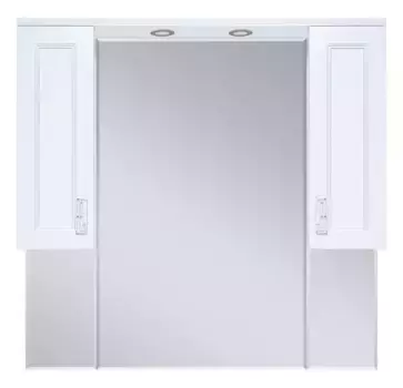 Зеркало с шкафчиком «Misty» Дива 105 с подсветкой белый