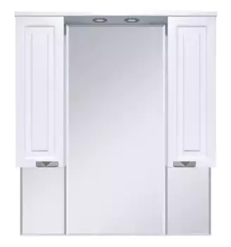 Зеркало с шкафчиком «Misty» Терра 90 с подсветкой белый