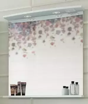 Зеркало «Sanflor» Софи 75 New с подсветкой белое