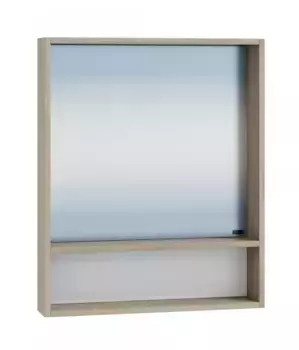 Зеркало «СанТа» Прима 60 без света дуб светлый