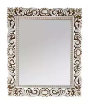 Зеркало «Vod-ok» Версаль 105 в раме без света белое с патиной золото