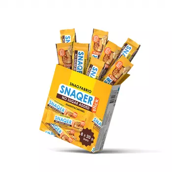 Батончик в шоколаде "SNAQER" - SNAQER Stick - Арахис и карамель (8 шт.)