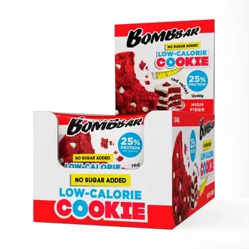 Низкокалорийное печенье Bombbar - Красный бархат