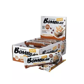 Протеиновые батончики Bombbar – Duo - Капучино (12 шт)