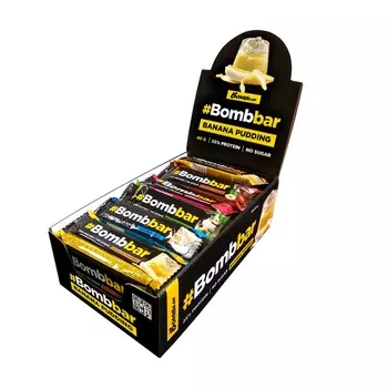 Протеиновый батончик Bombbar в шоколаде - Ассорти (30 шт.)