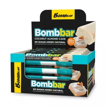 Протеиновый батончик Bombbar в шоколаде - Миндально-кокосовый торт