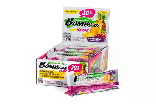 Протеиновый батончик Slim - Ананас-вишня