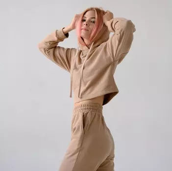 Укороченный худи - Мокко M(44)