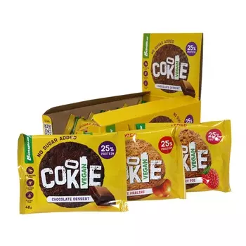 Веганское протеиновое печенье - Ассорти