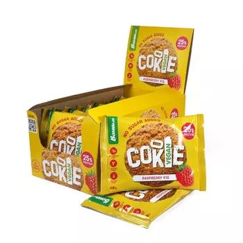 Веганское протеиновое печенье - Малиновый пирог