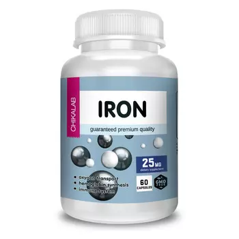 Витамины и минералы - Железо (хелат), 60 таб. (срок годности до 04.08.23)