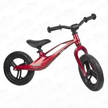 Беговел Leonardo детский двухколесный с легкой прочной рамой красный