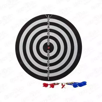 Дартс пробковый синий 38см