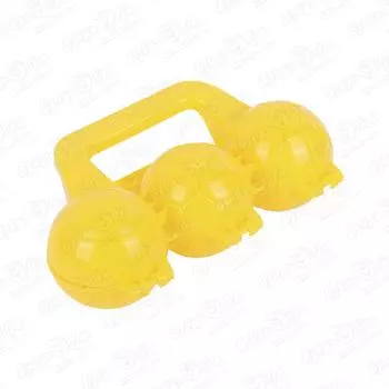 Форма для лепки снежков 3 ячейки в ассортименте