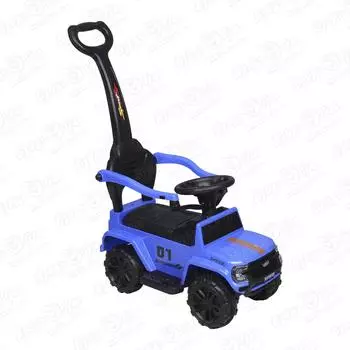 Каталка Lanson Toys Джип с ручкой и ограничителями синий