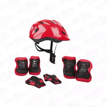 Комплект защиты ROLLO PRO детский красный размер 51-54см