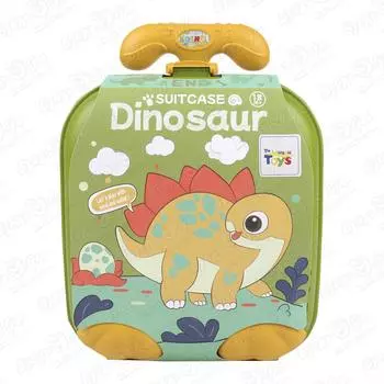 Набор Lanson Toys песочный Стегозавр в чемодане 12предметов