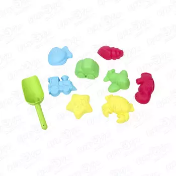 Набор песочных формочек с лопаткой 9предметов