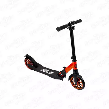 Самокат ROLLO PRO двухколесный черно-красный складной 200мм