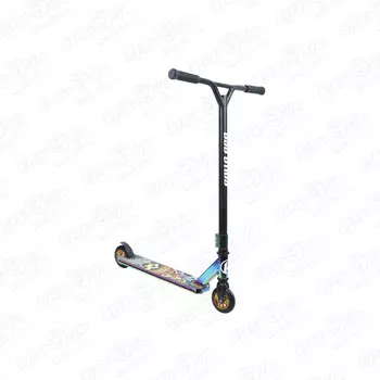 Самокат ROLLO PRO Enjoy & roll трюковый с рисунком череп в шапке 110мм