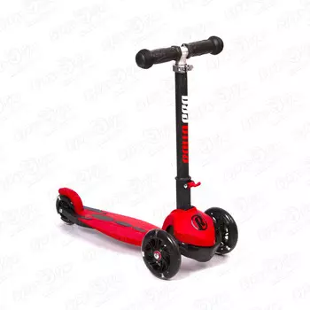 Самокат ROLLO PRO трехколесный складной красный