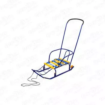 Санки Тимка 5 комфорт желто-синие