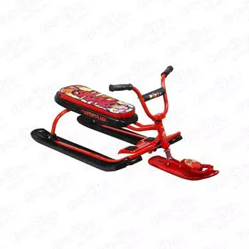 Снегокат с граффити на красном