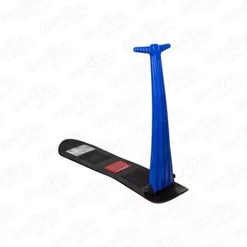 Зимний самокат RolloPro для катания по снегу синий