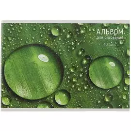 Альбом для рисования Listoff, Nature, А4, 40 листов, на скрепке