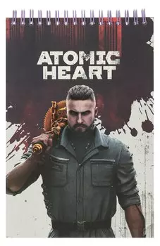Atomic Heart. Творческий блокнот cо стикерами A5. Нечаев