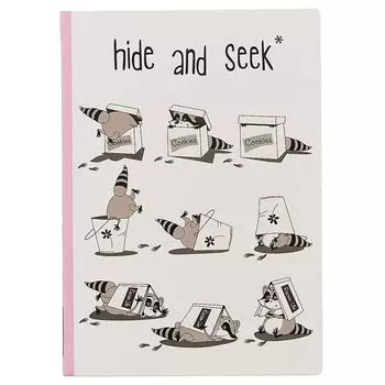 Блокнот «Hide and seek: енот», 192 страницы, А5