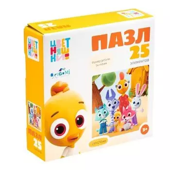 Цветняшки. Пазл «На прогулке» (25 элементов) (07461) (210х210)