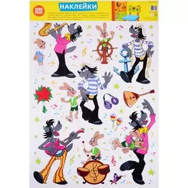 Декоративные наклейки "Персонажи мультфильма Ну, погоди!"