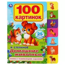 Домашние животные. Книжка с развивающими заданиями