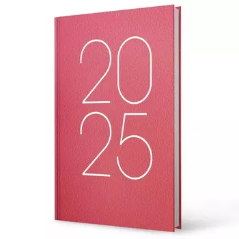 Ежедневник дат. 2025г. А5 160л "Soft Touch" ламинация, красный, 7БЦ, офсет