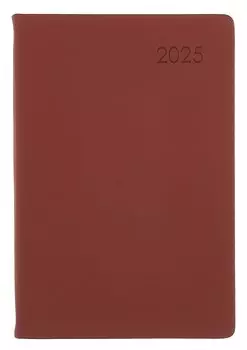 Ежедневник дат. 2025г. А5 176л "Paragraph" миндальный, 7Б, тв.переплет, иск.кожа, покрытие Soft Touch, термотиснение, тонир.блок, скругл.углы, вырубка, ляссе, инд.уп