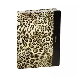 Ежедневник недат. А5 96л "Leopard" иск.кожа, интегр.переплет, ляссе, In Folio