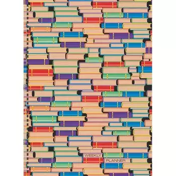 Еженедельник «Коллекция книг» недатированный, А4, 72 листа