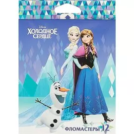 Фломастеры «Холодное сердце», 12 цветов
