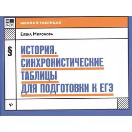 История:синхронистические таблицы для подгот.к ЕГЭ