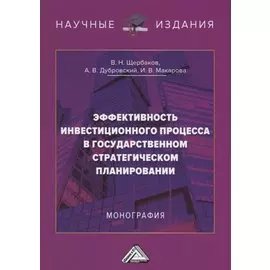 Эффективность инвестиционного процесса в государственном стратегическом планировании. Монография